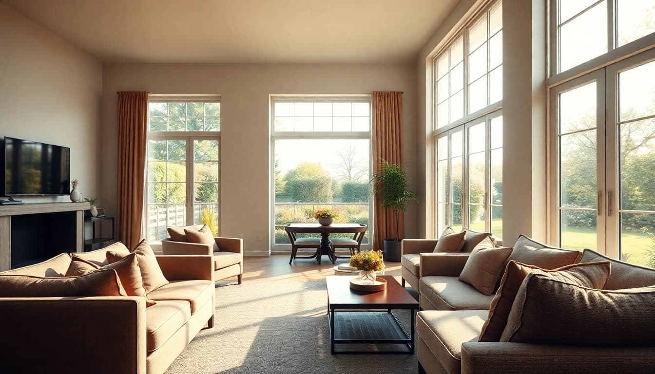 Real Estate Photographer capturing stunning interior visuals of a bright living space.