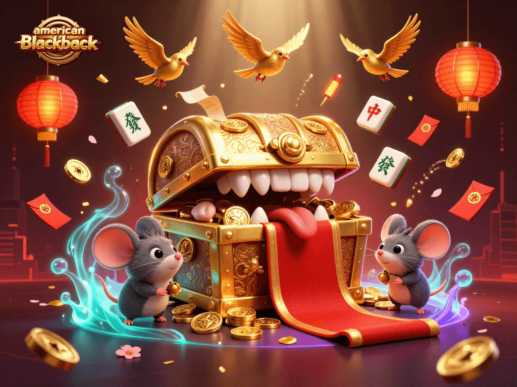 Experience the thrill of american-blackjack with engaging characters and vibrant casino-themed elements.