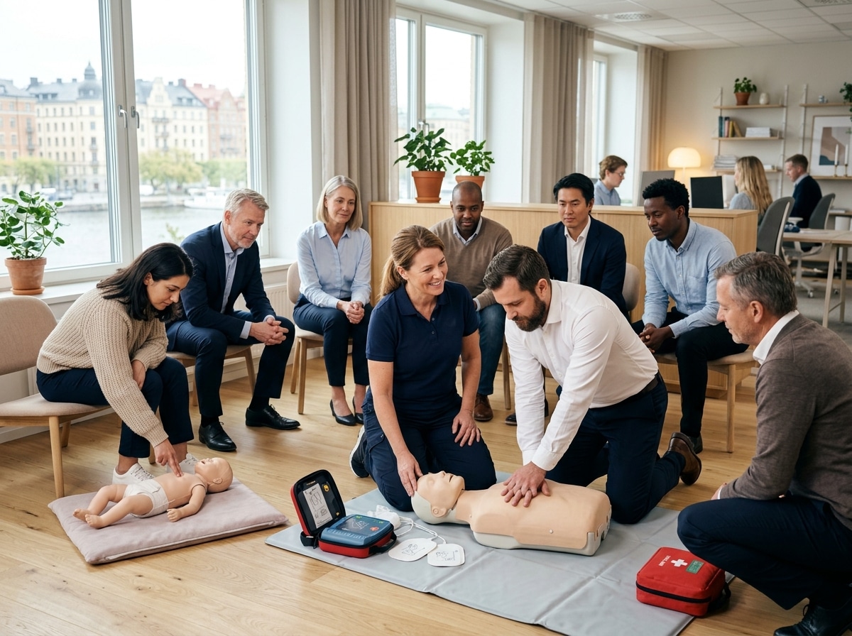 Barn-HLR och Vuxen-HLR kurs Stockholm