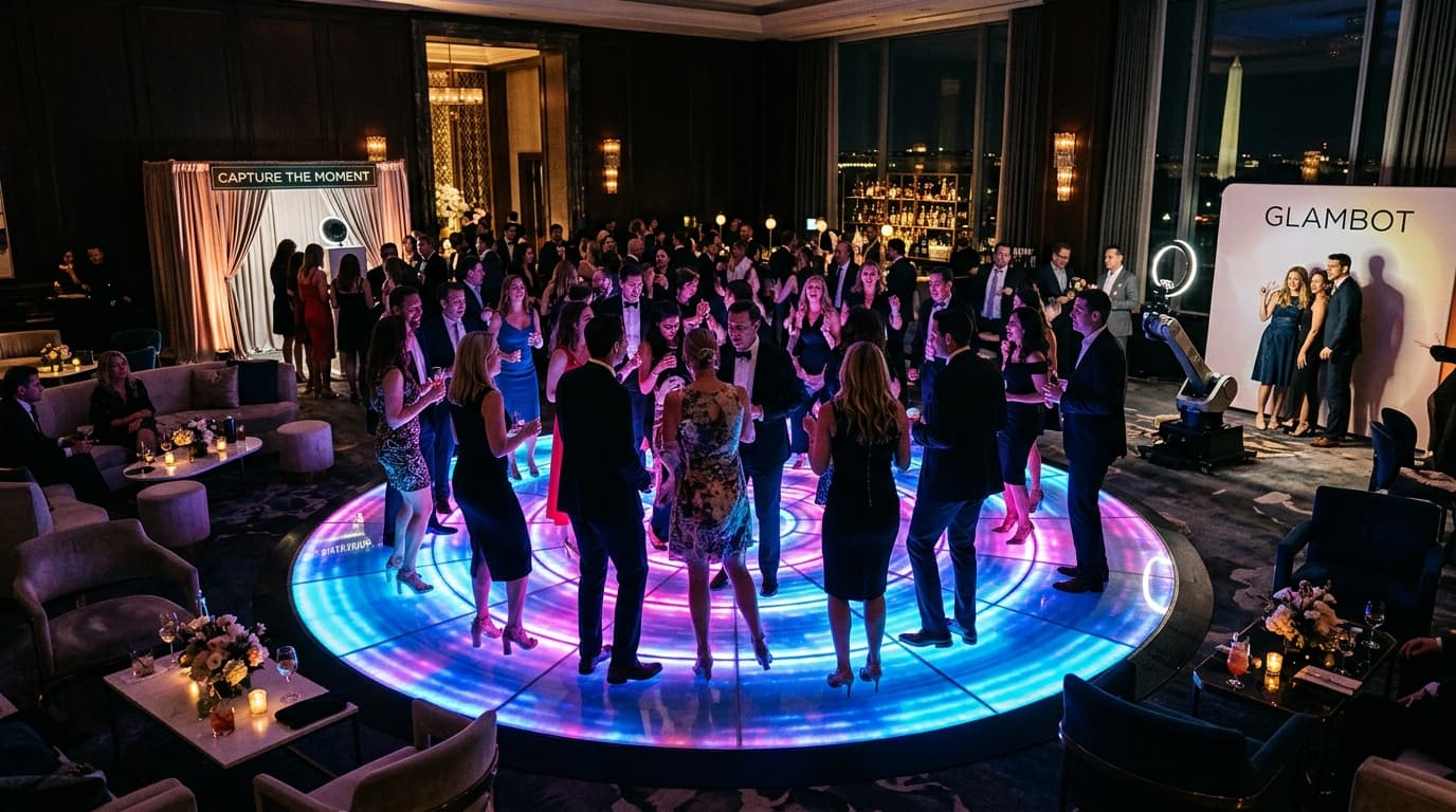 Modern LED Dance Floor Rental for High-End Events