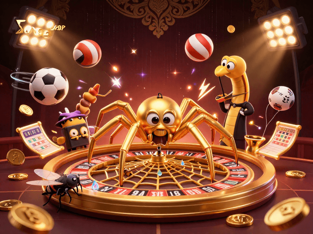 Experience the thrill of SKY88 with a dynamic casino-themed scene featuring a roulette wheel and betting excitement.