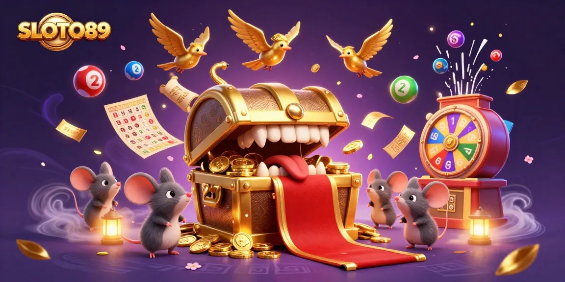 Experience thrilling wins with SLOTO89's vibrant casino scene showcasing enticing slot gameplay.