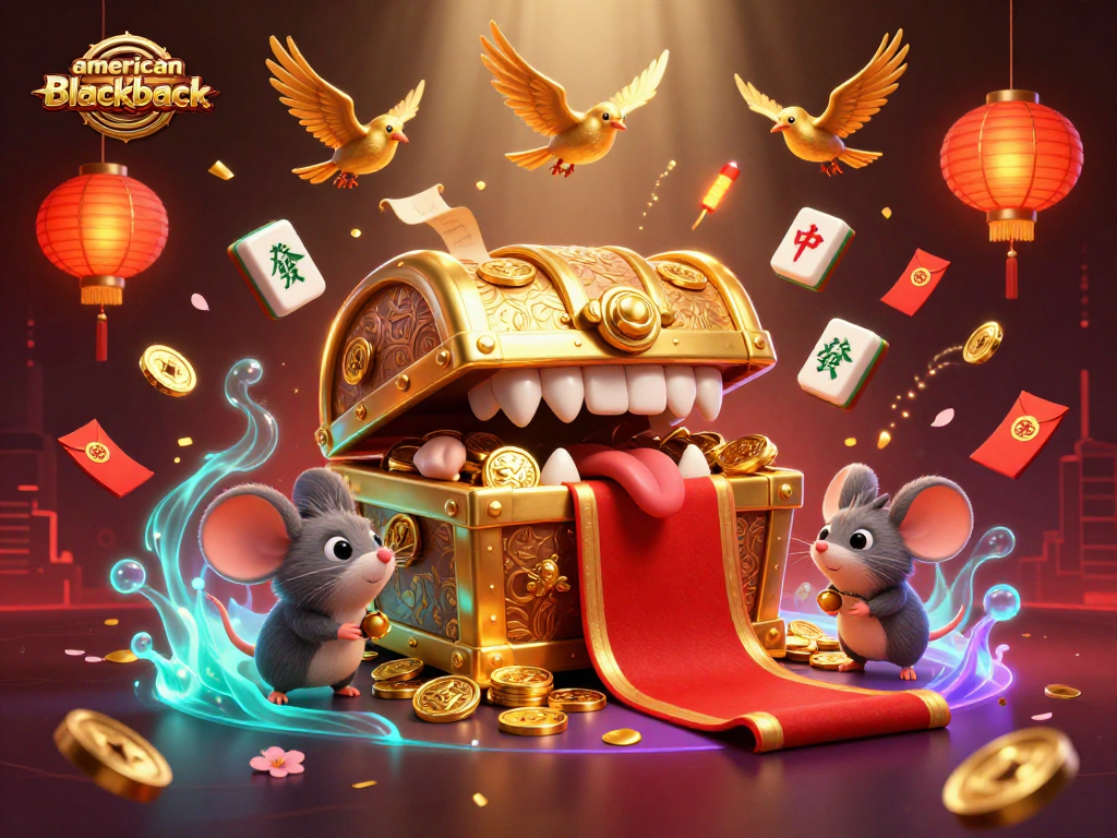 Experience the thrill of american-blackjack with engaging characters and vibrant casino-themed elements.