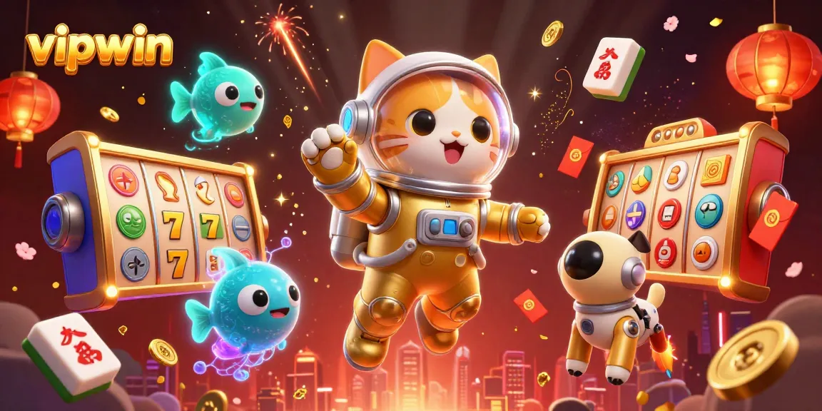 Engage with vipwin's thrilling jackpot slots amidst a galaxy of exciting game elements.