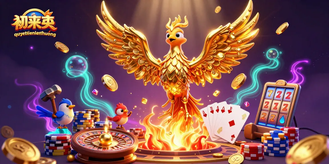 Experience the power of quyetchientienthuong as golden coins cascade in a vibrant gambling showdown.