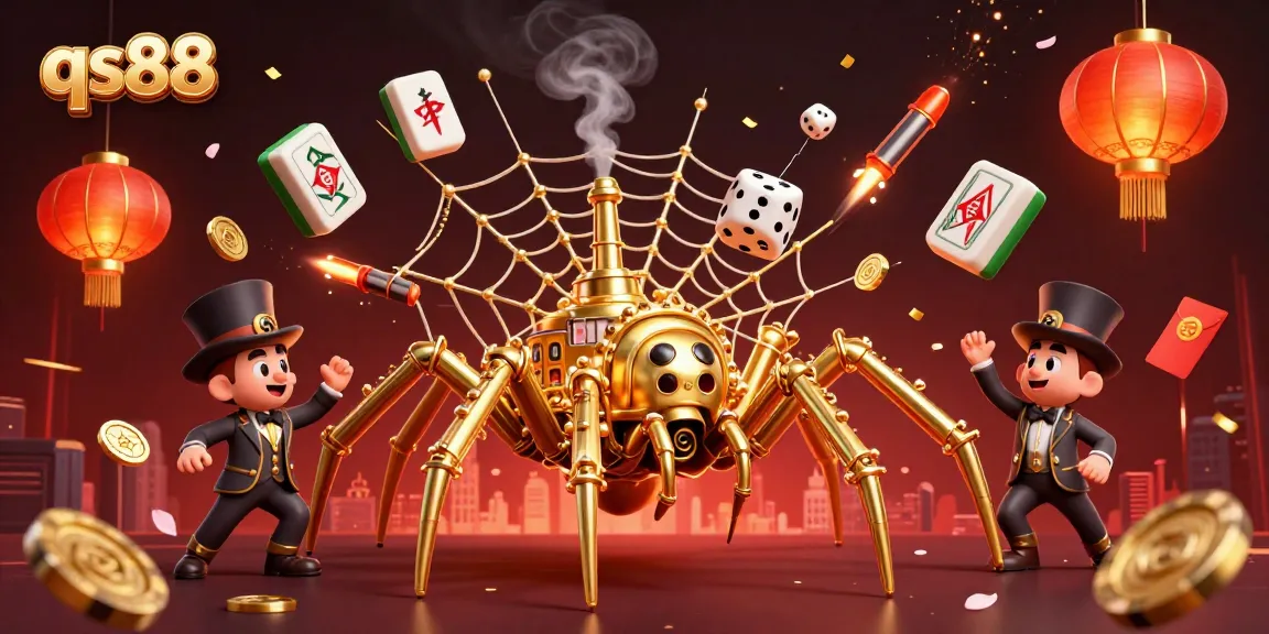 Discover winning strategies at qs88 with dazzling golden casino elements in a vibrant 3D illustration.