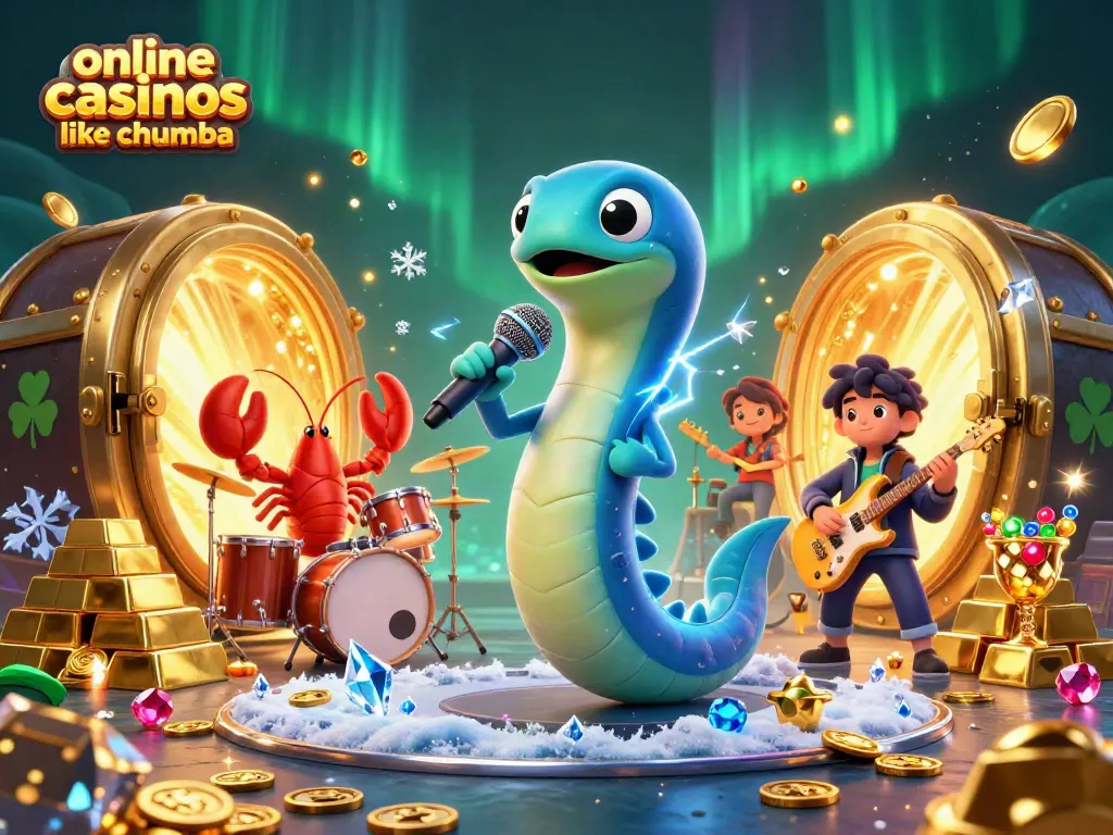Experience fun in online casinos like Chumba with a dazzling underwater concert features 3D characters.