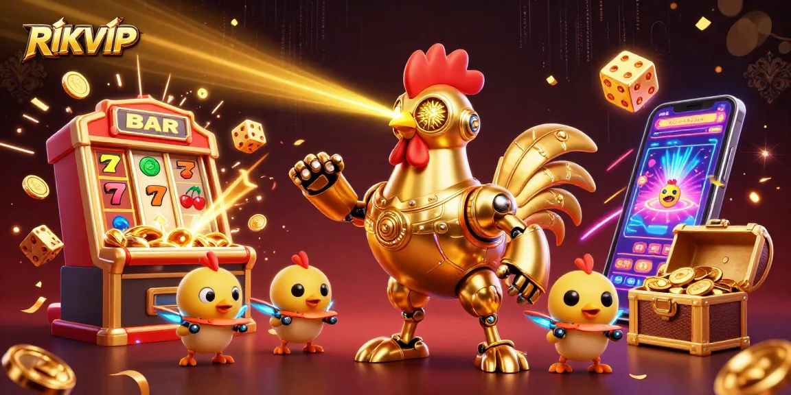Experience thrilling gameplay at RIKVIP with dynamic 3D characters and exciting casino elements.