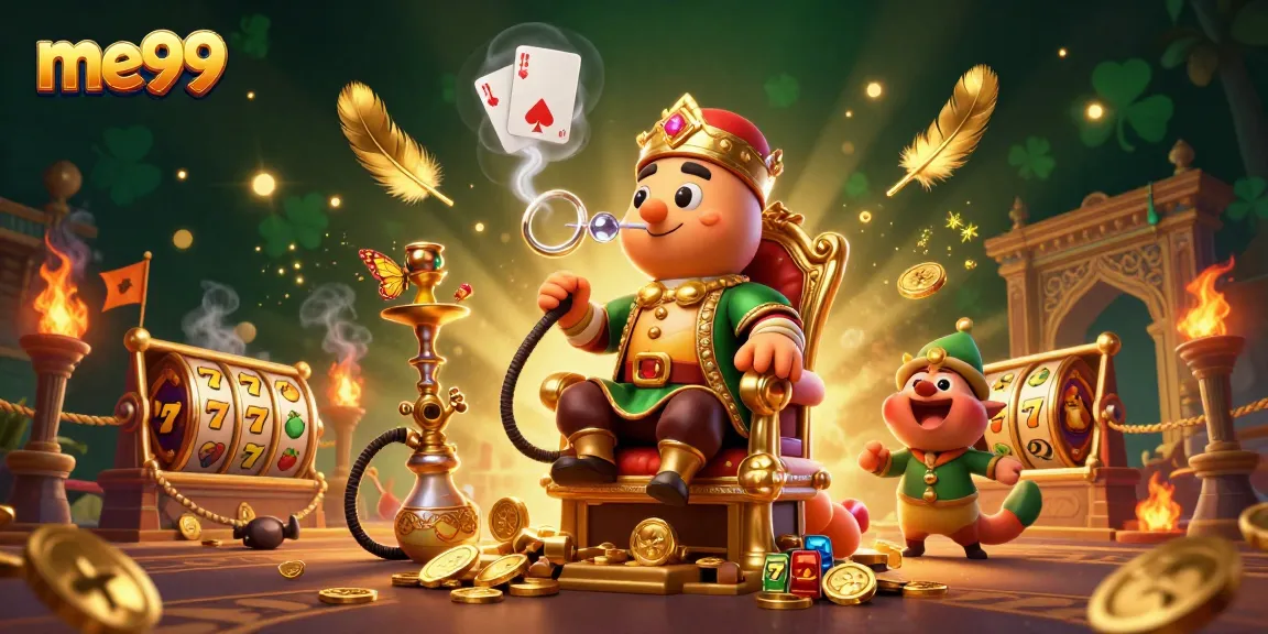 Experience thrilling slots and gameplay at me99, featuring unique poker motifs and vibrant casino elements.