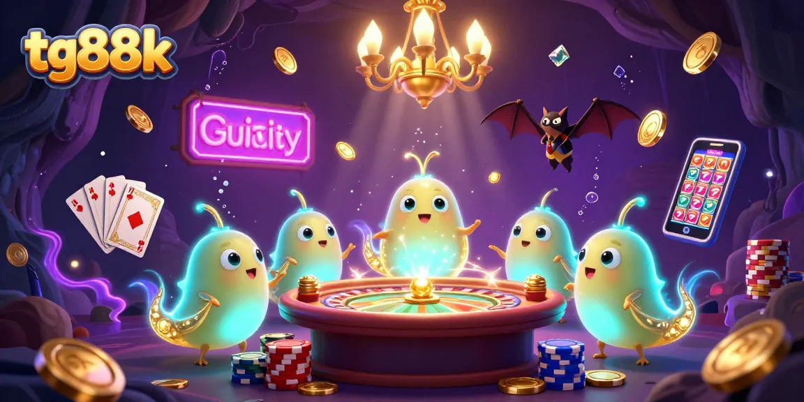 Experience the vibrant actions of tg88k casino with glowworms guiding the excitement.