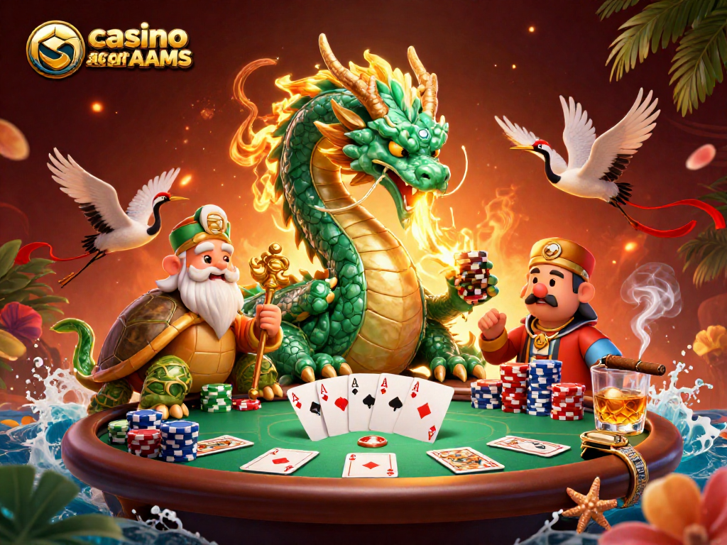 Vivi l'emozione dei casino sicuri non AAMS con un drago verde e personaggi unici