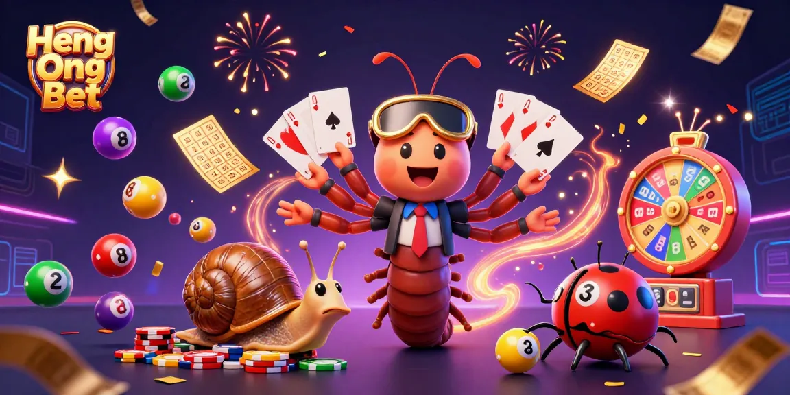Experience thrilling gameplay at Heng Ong Bet with animated characters and lottery elements.