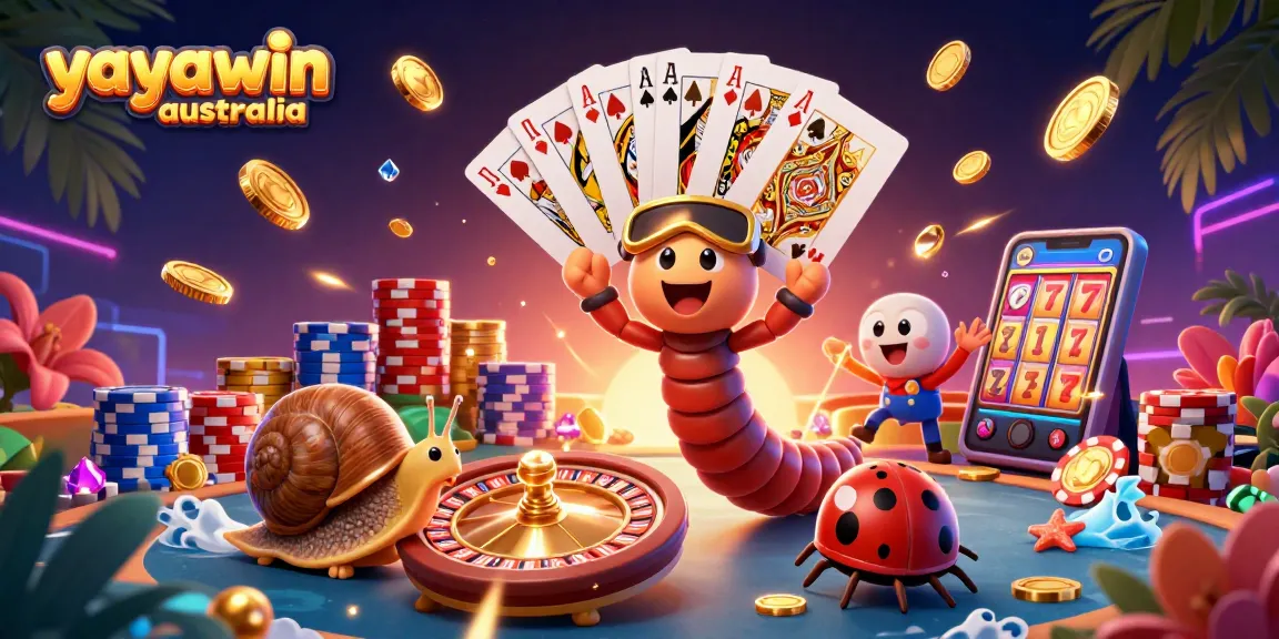 Experience thrilling gameplay with Yayawin Australia featuring unique dealers and vibrant casino elements.