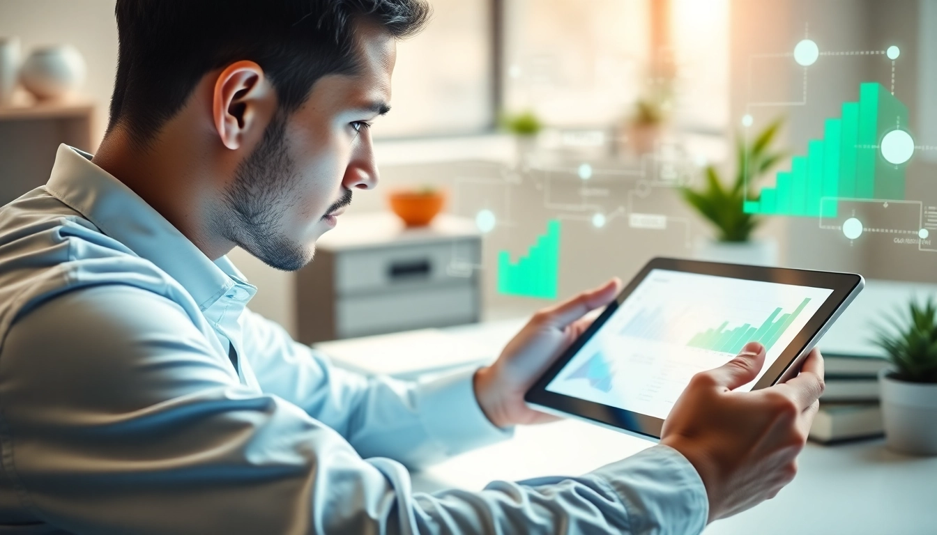 Achieve Your Goals With AI through data-driven goal setting analysis in a modern workspace.