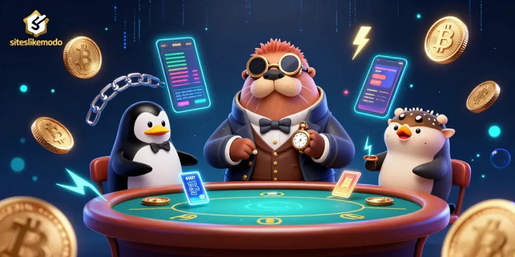 Experience exciting gameplay at siteslikemodo showcasing a vivid underwater poker scene.