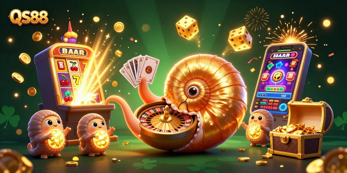Experience thrilling gameplay at QS88 with unique 3D casino art featuring slot jackpots and roulette.