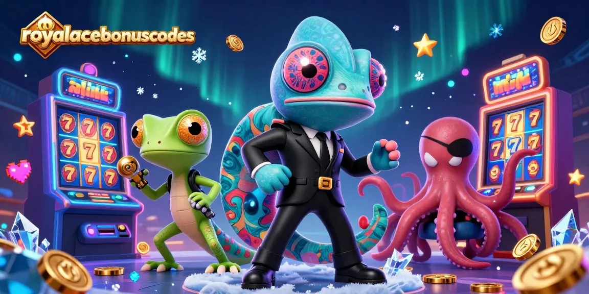 Win at slots with royalacebonuscodes in an animated casino adventure filled with vibrant characters.