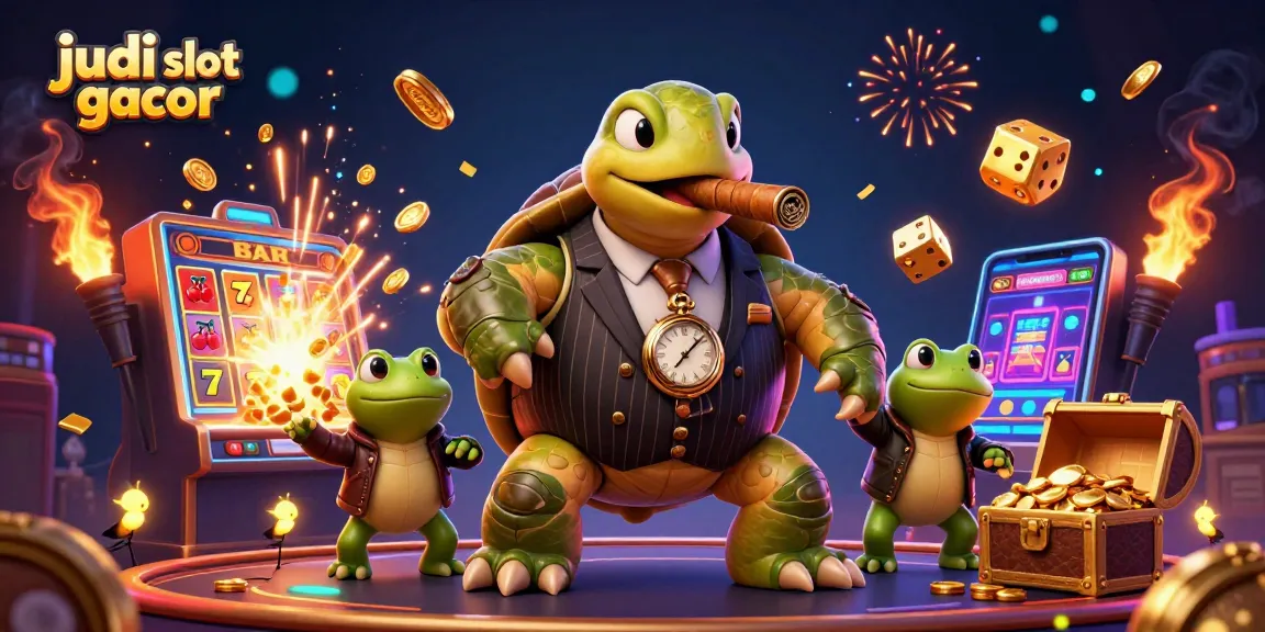 Raih kemenangan dengan judi slot gacor di platform terpercaya, dikelilingi simbol hoki dan jackpot.