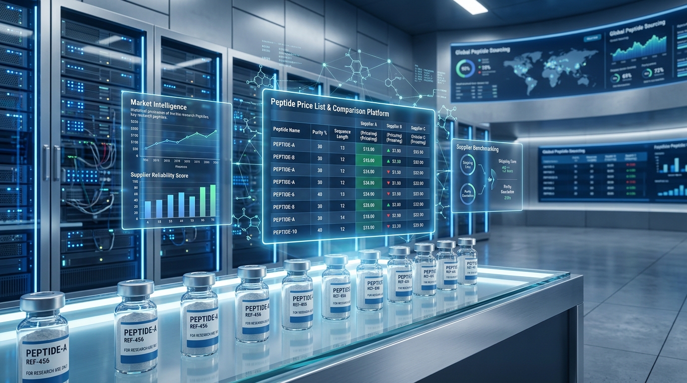 Peptideprice: Independent Research Peptide Price Comparison Platform