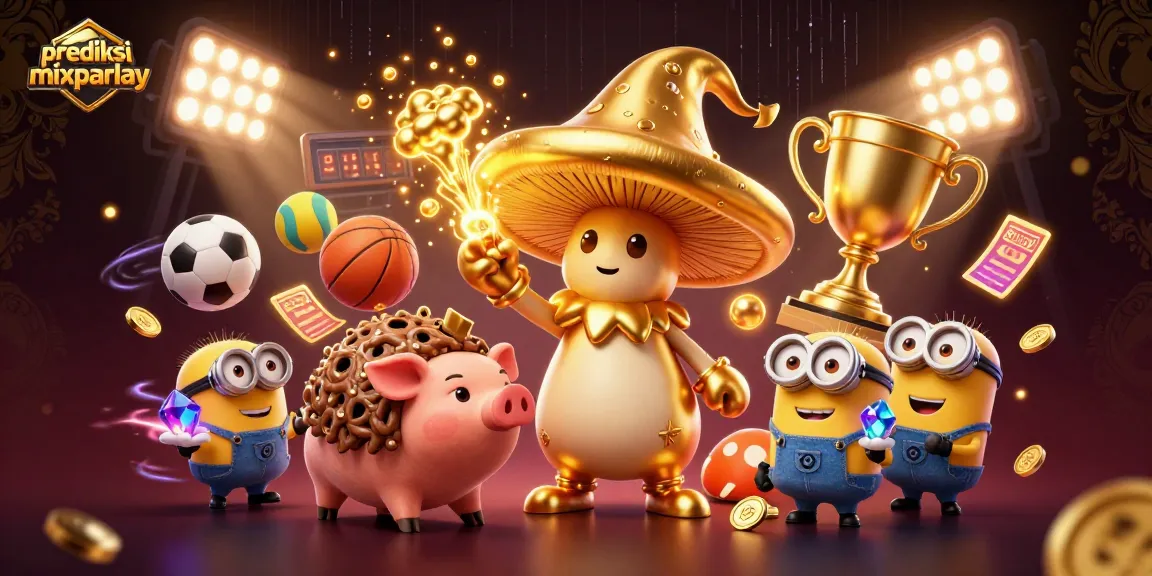 Boost your bets with prediksi mixparlay as a golden mushroom wizard conjures treasures in a vibrant casino