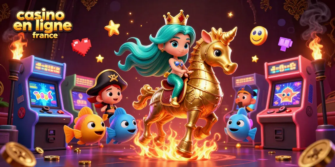 Découvrez un monde coloré de casino en ligne France avec des personnages animés et des éléments ludiques captivants.