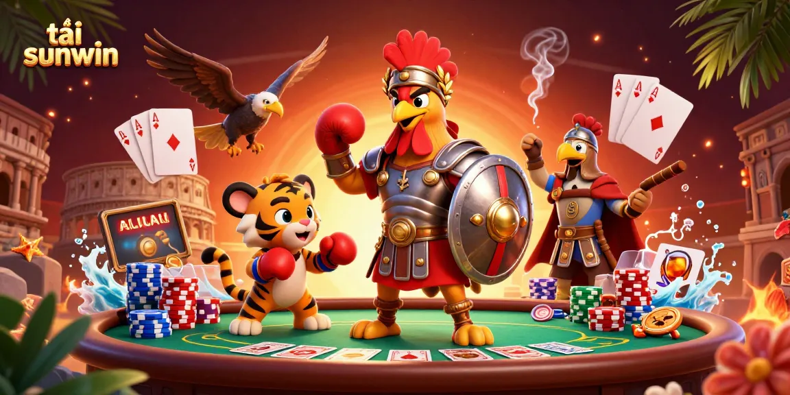 Tải sunwin and win big with a cartoon-themed casino event packed with poker elements.