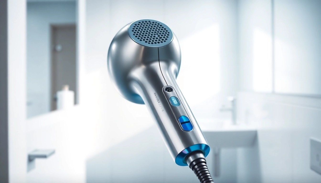 Showcasing the Laifen website hair dryer with advanced design and sleek aesthetics.