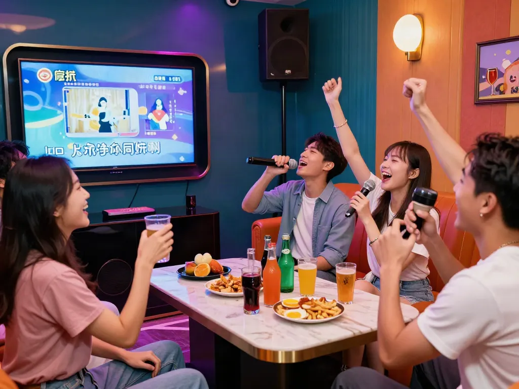 강남 달토에서 친구들과 함께 노래 부르는 즐거운 순간