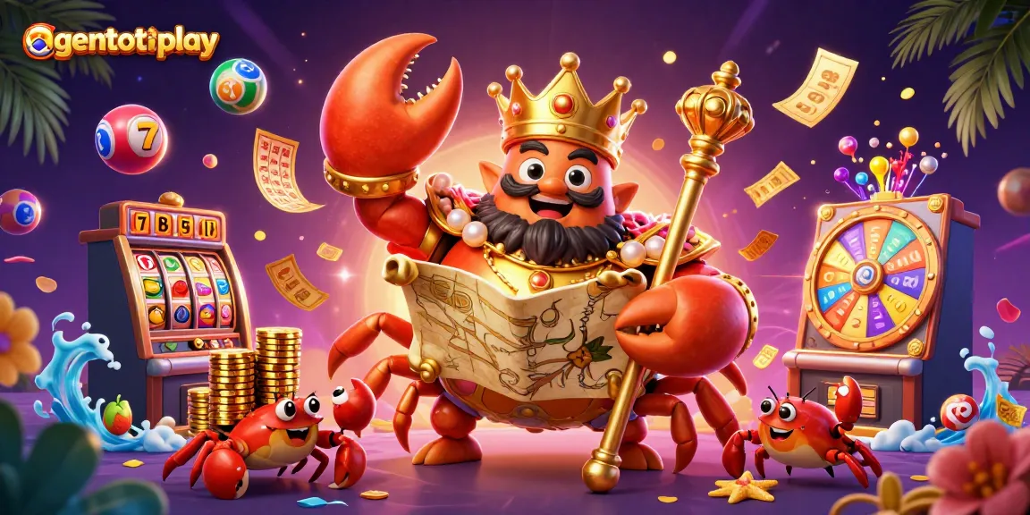 Memperoleh kemenangan di agentotoplay dengan karakter kartun 3D dan simbol permainan yang menarik.