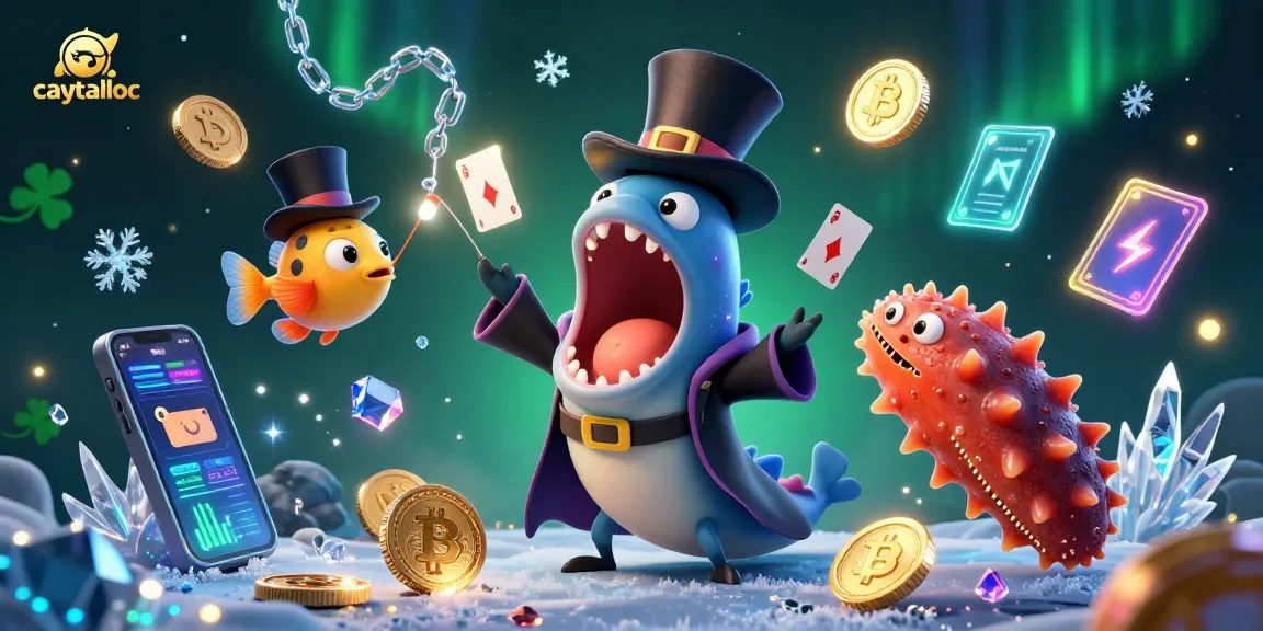 Experience caytailoc's vibrant slot gameplay with a magical underwater scene featuring unique characters and crypto elements.
