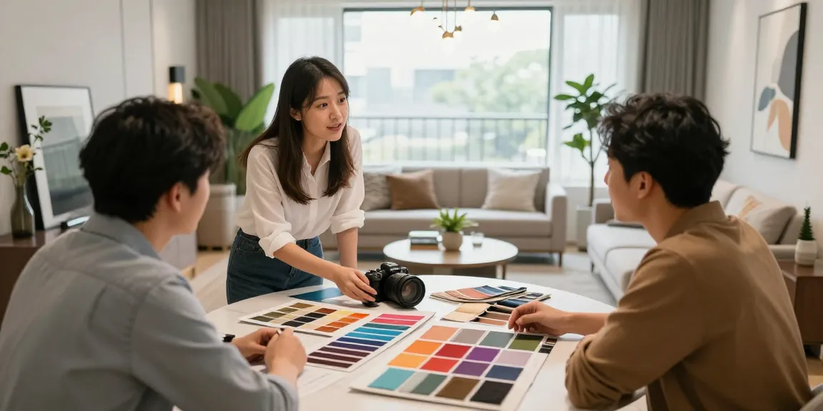 Proses konsultasi desain interior di Decor Serene GOKIL33 untuk rumah impian, menjawab pertanyaan dengan profesionalisme.