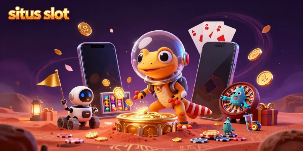 Menangkan jackpot di situs slot dengan meriah sambil menjelajahi kasino emas di Mars.