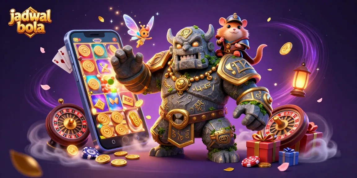 Experience jadwal bola through thrilling game action with vibrant casino-themed characters and magical effects.