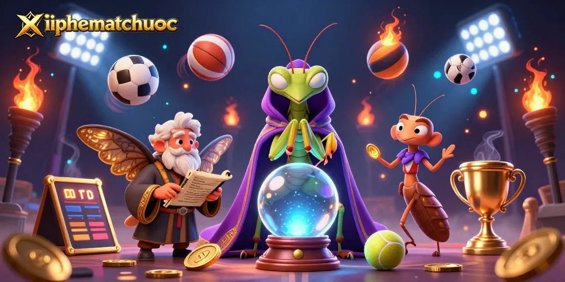 xiphematchuoc features a colorful 3D scene with whimsical characters, delivering thrilling moments in online gaming.