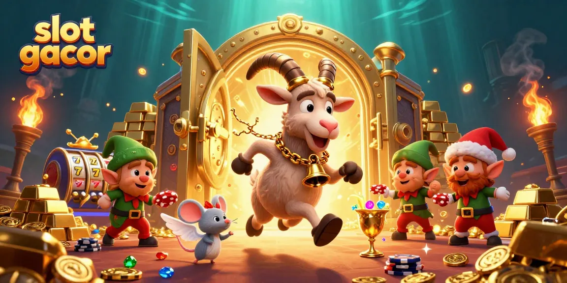 Experience thrilling wins with slot gacor in a captivating holiday-horror casino scene.