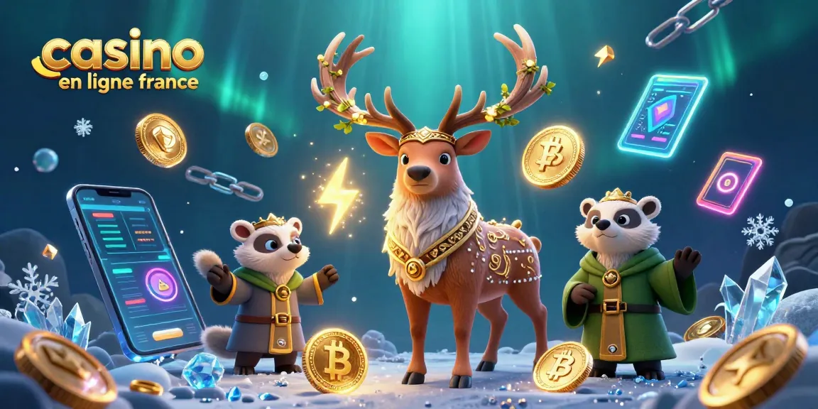 Gagnez au casino en ligne France avec cette illustration magique d'un druide et un blaireau dans un monde fantastique.
