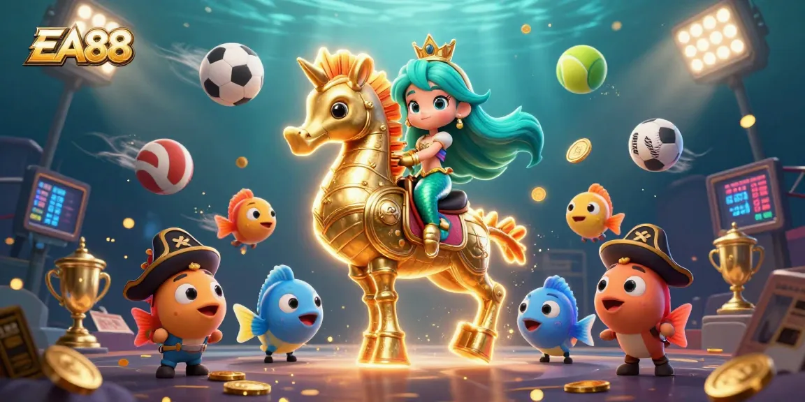 Experience thrilling gameplay at EA88 with vibrant underwater casino visuals.
