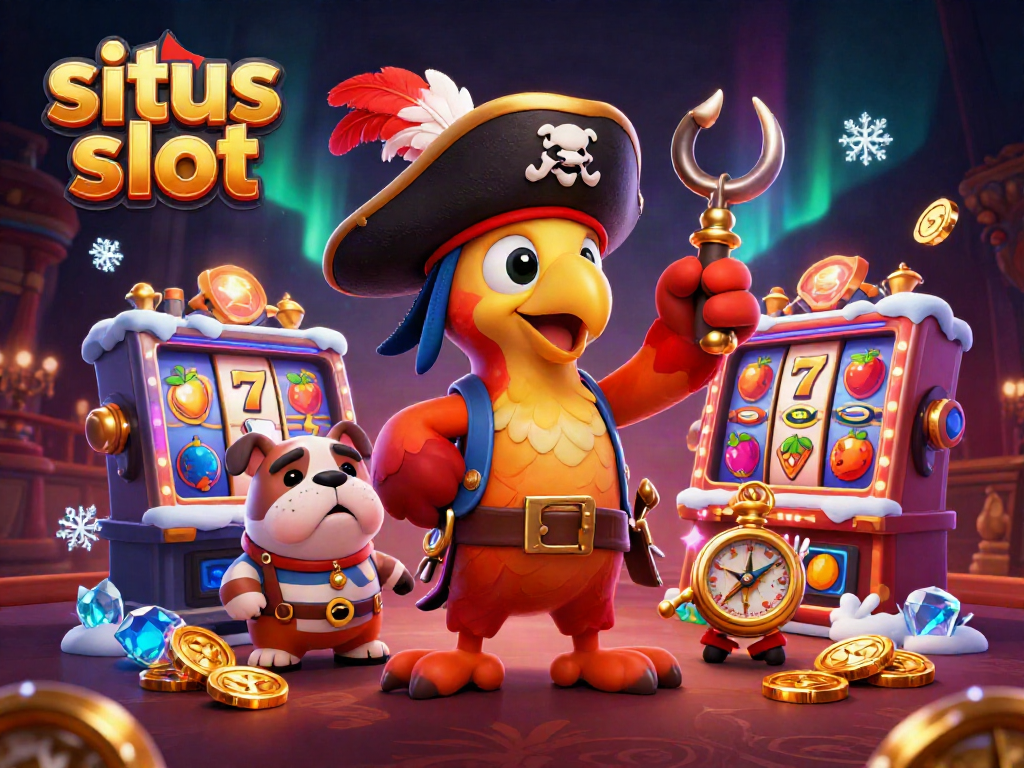 Menangkan permainan di situs slot dengan karakter ceria dan mesin slot yang berwarna-warni.