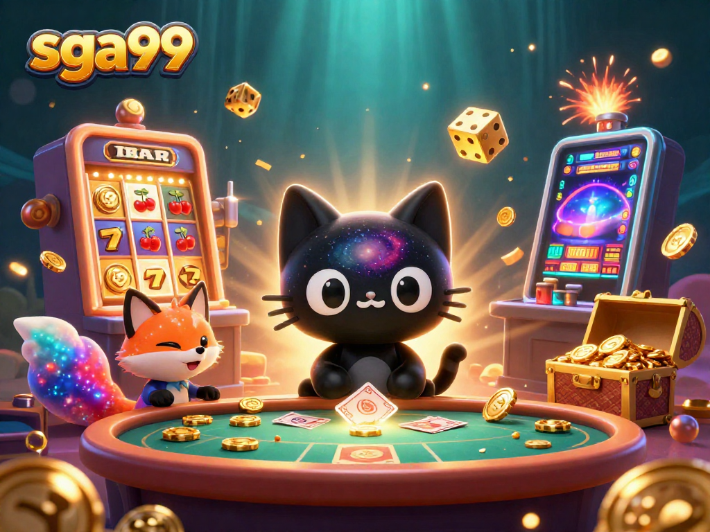 Experience the thrill of sga99 casino games with vibrant, colorful characters at play.
