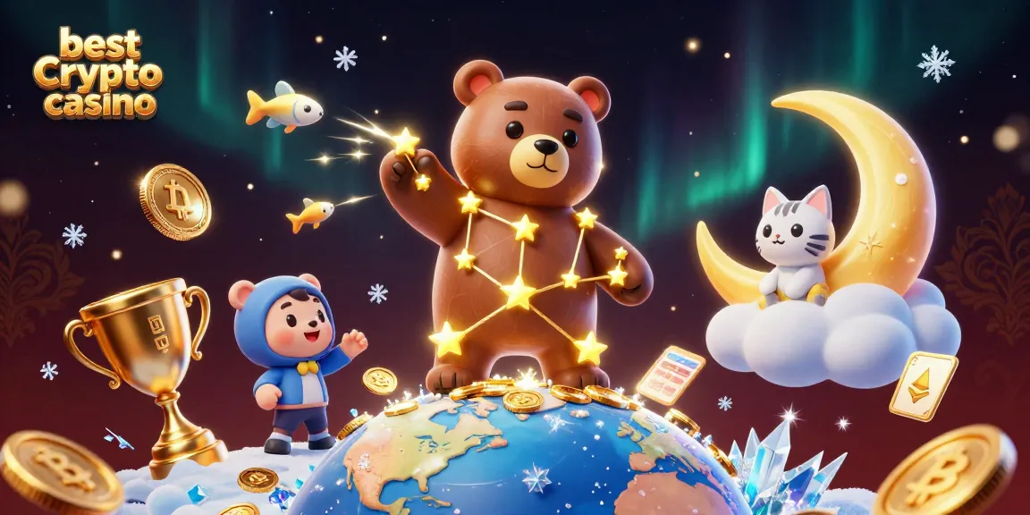 Disfruta de la experiencia de ganar en el mejor casino cripto con ilustración vibrante y dinámica.