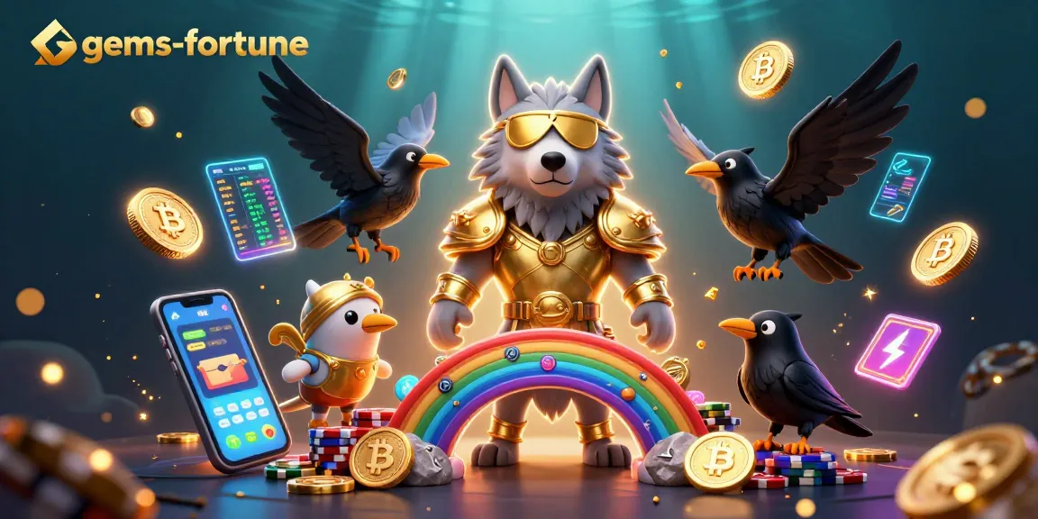 Engage with gems-fortune as you navigate a vibrant casino world of 3D elements and mythological characters.