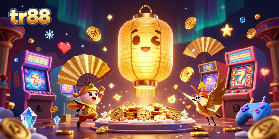 Spin vibrant slot reels with the tr88 giant golden lantern spirit illuminating the night market casino.