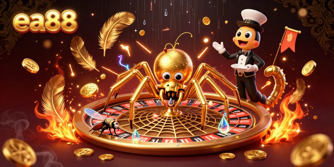 Bet the exciting ea88 golden spider roulette as competitors engage in a vibrant casino scene.