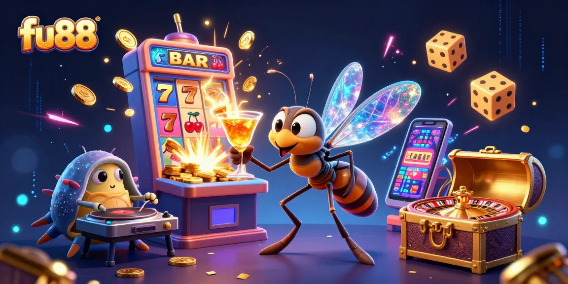 Experience the excitement of fu88's vibrant casino scene, featuring dynamic characters and colorful game elements.