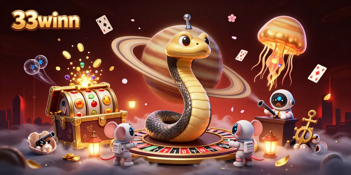 Engage with 33winn as cosmic dealer jellyfish and astronaut mice bet on the Saturn ring roulette.