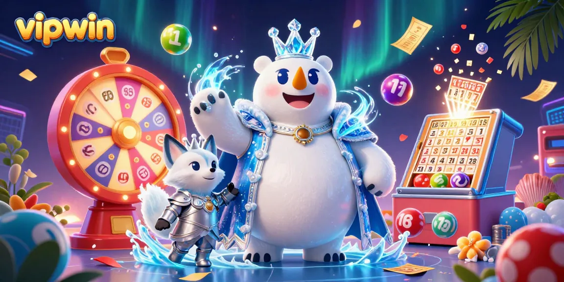 Play and win big with vipwin amidst lottery excitement and vibrant 3D visuals