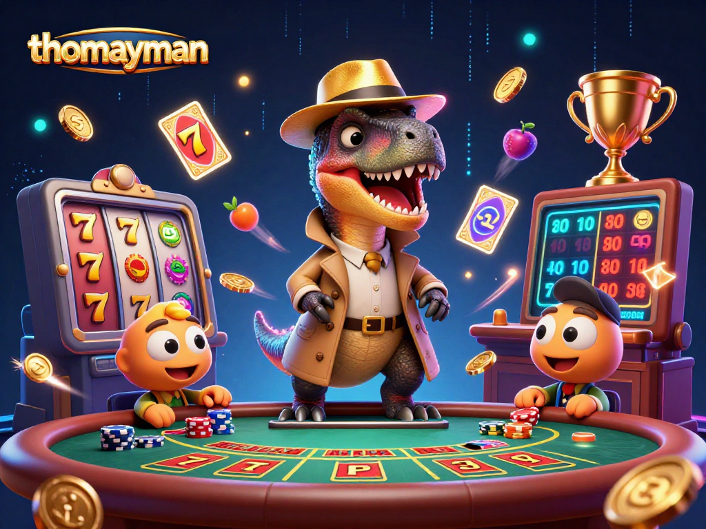 Experience thrilling gameplay and captivating action with thomayman in vibrant 3D casino world.