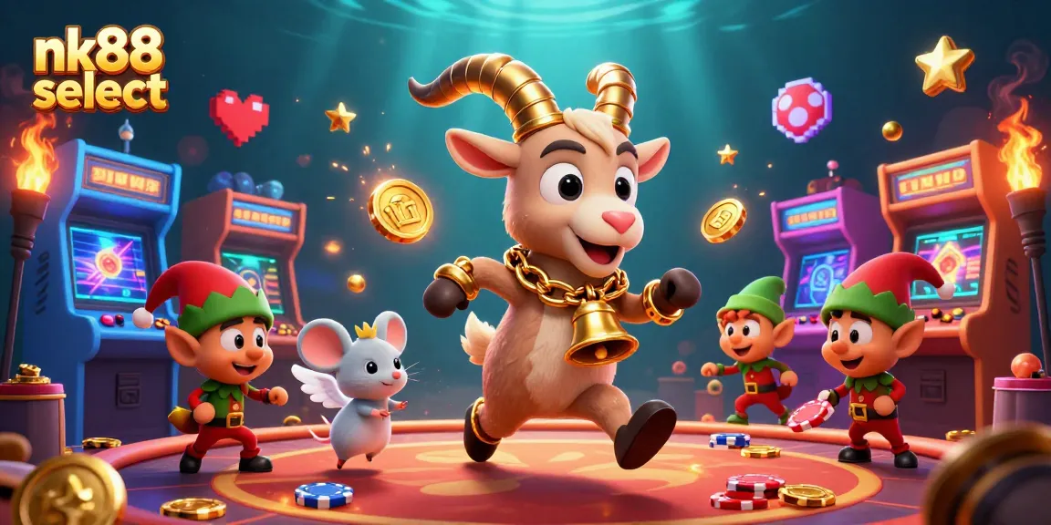 Engage in thrilling play at nk88 select's vibrant casino, featuring Krampus and festive chaos.