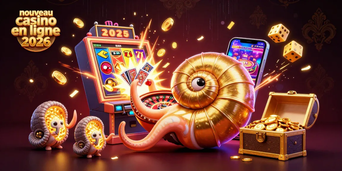 Le nouveau casino en ligne 2026 offre une ravissante scène de jeu avec un nautilus géant et des machines à sous.