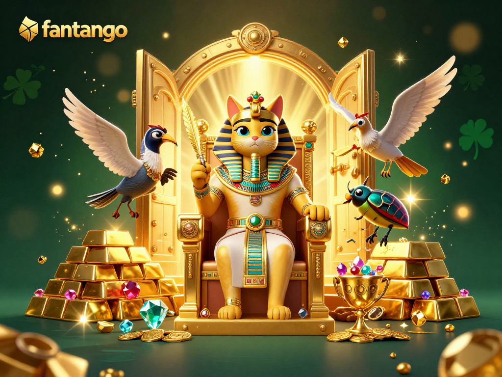 Experience fantango's thrilling gameplay with vibrant treasures and 3D characters in a lively casino setting.